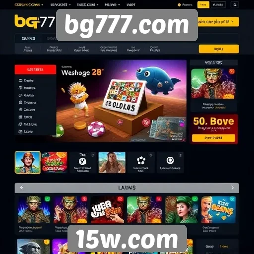 Interface do usuário no bg777.com é intuitiva