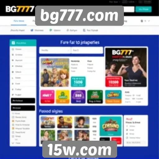 Estudo sobre a interface do usuário no bg777.com